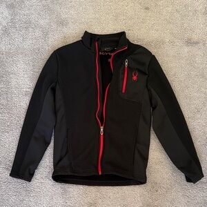 Spyder Black and Red Full-Zip Jacket